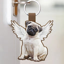 Pet Lovers,Dog Lovers,Cat Lovers - Custom Photo Every Day Is Brighter With My Furry Friend By My Side - Personalized Custom Shaped Leather Keychain