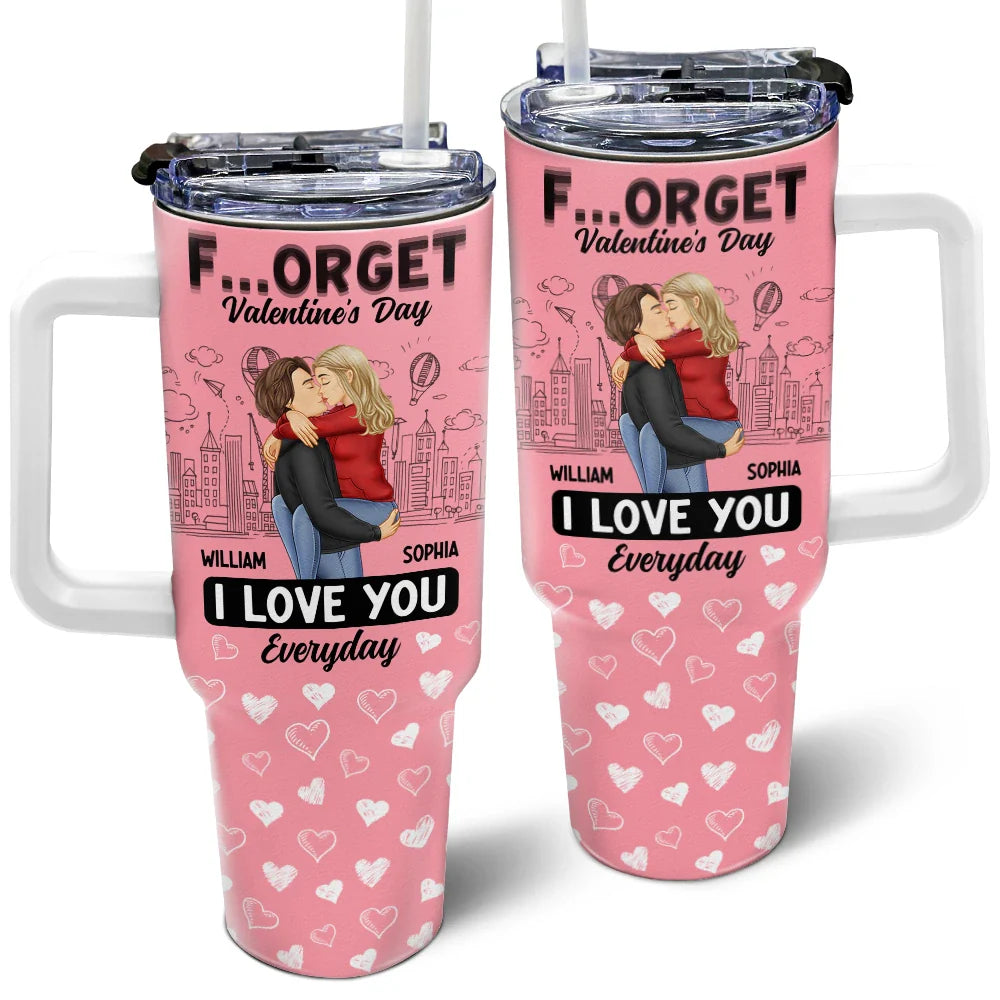 You and I The Romantic season サンドゥル グッズ Forget Holiday I Love You Everyday Kissing Couple - Personalized