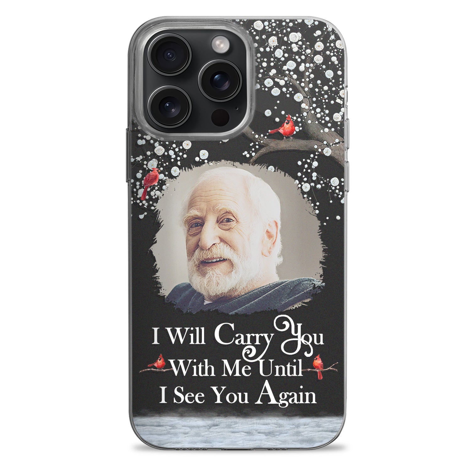 Custom Photo I'll Carry You - Memorial Gift For Family, Siblings, Friends, Dog Lovers, Cat Lovers - Personalized Clear Phone Case