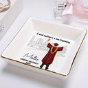 Graduation - A Sweet Ending To A New Beginning - Personalized Ring Dish