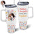 Custom Photo Mother & Daughter Son Forever Linked Together - Loving Gift For Mom, Mama - Personalized 40oz Tumbler With Straw