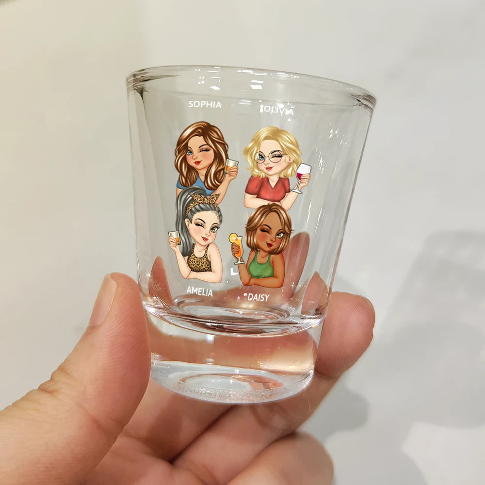 Gift For Yourself, Gift For Women, Gift For Bestie - Alcohol Won't Solve Your Problems But It Is Worth A Shot - Personalized Shot Glass