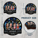 Gift For Father, Gift For Grandpa, Happy - Best Dad Grandpa Ever - Personalized LED Light Wooden Plaque