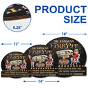 Gift For Couples, Gift For Husband, Gift For Wife, Camping, Campsite, Happy - Camping Firepit Couple Where Music Gets Played - Personalized Custom Shaped Wood Sign