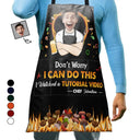 Gift For Men,Gift For Husband,Gift For Boyfriend,Gift For Uncle,Gift For Grandpa,Gift For Father,Dad's Hobby,Cooking - Custom Photo Don't Worry I Can Do This - Personalized Apron