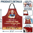 Gift For Men,Gift For Husband,Gift For Boyfriend,Gift For Uncle,Gift For Grandpa,Gift For Father,Dad's Hobby,Cooking - Custom Photo Don't Worry I Can Do This - Personalized Apron