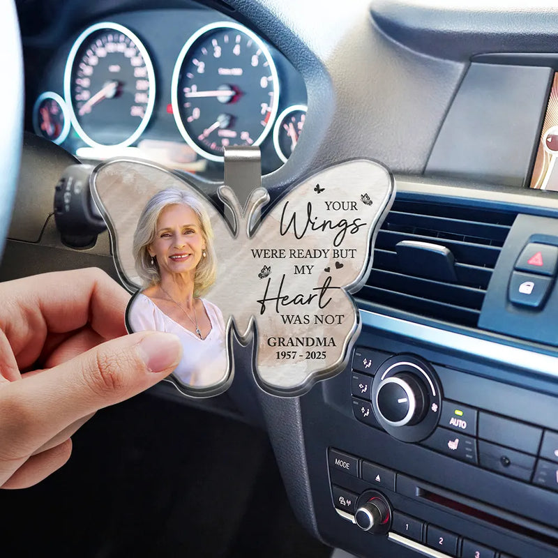 Memorial, Family, Parents, Gift For Grandparents, Sad, Custom Photo - Custom Photo Memorial I Am Always With You - Personalized Custom Shaped Acrylic Car Visor Clip