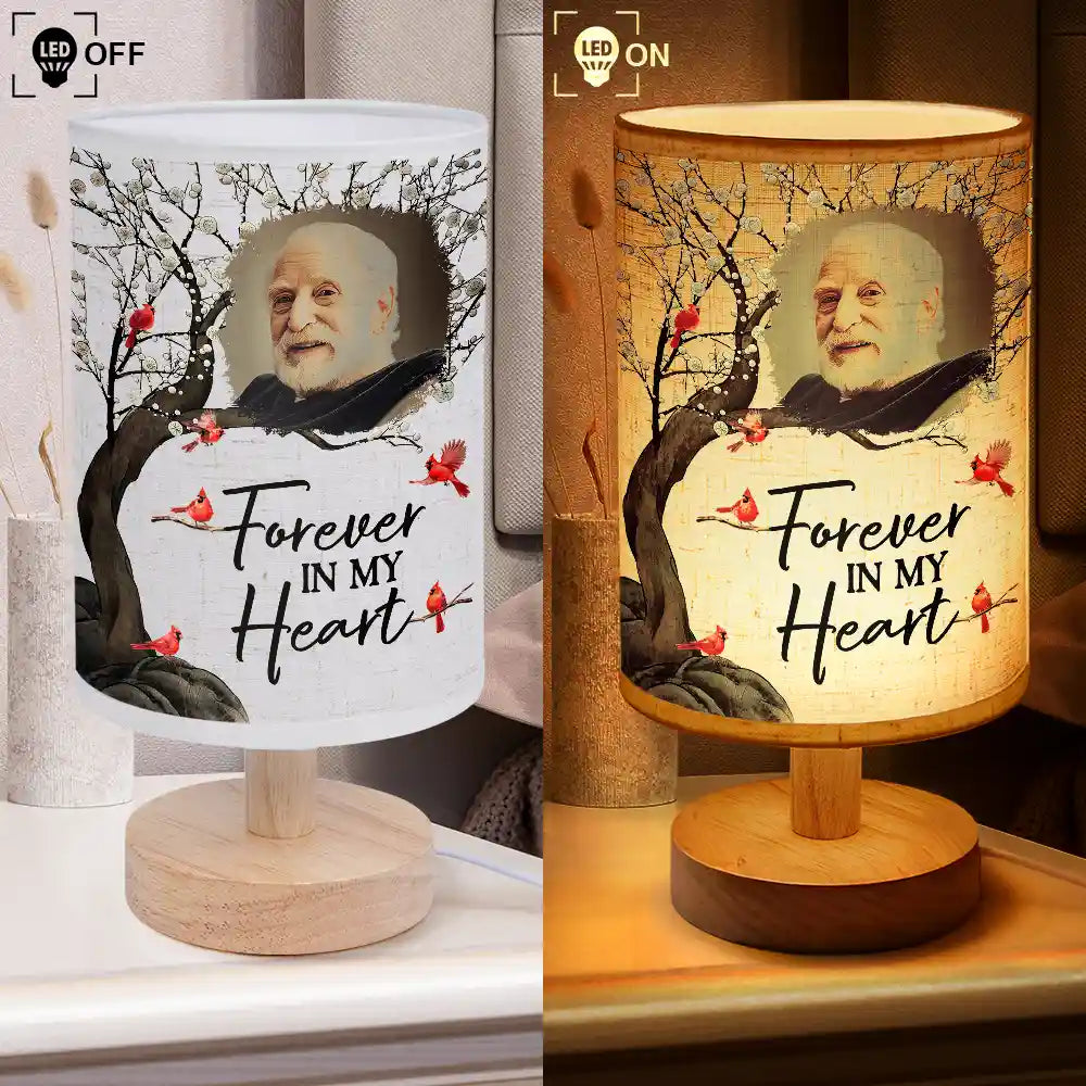 Memorial, Gift For Grandparents, Parents, Gift For Sibling, Family - Custom Photo When You Miss Me Have No Fear Memorial - Personalized Fabric Lamp