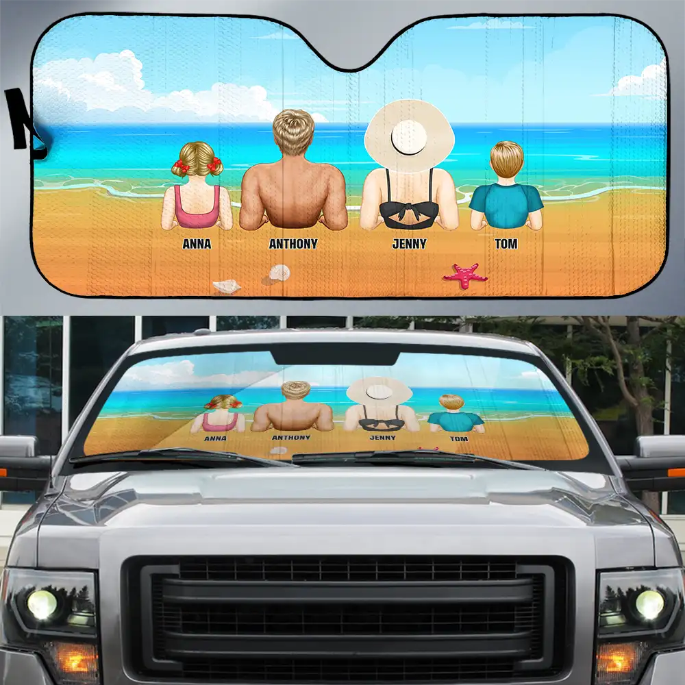 Family Vacation - Personalized Auto Sunshade – Wander Prints