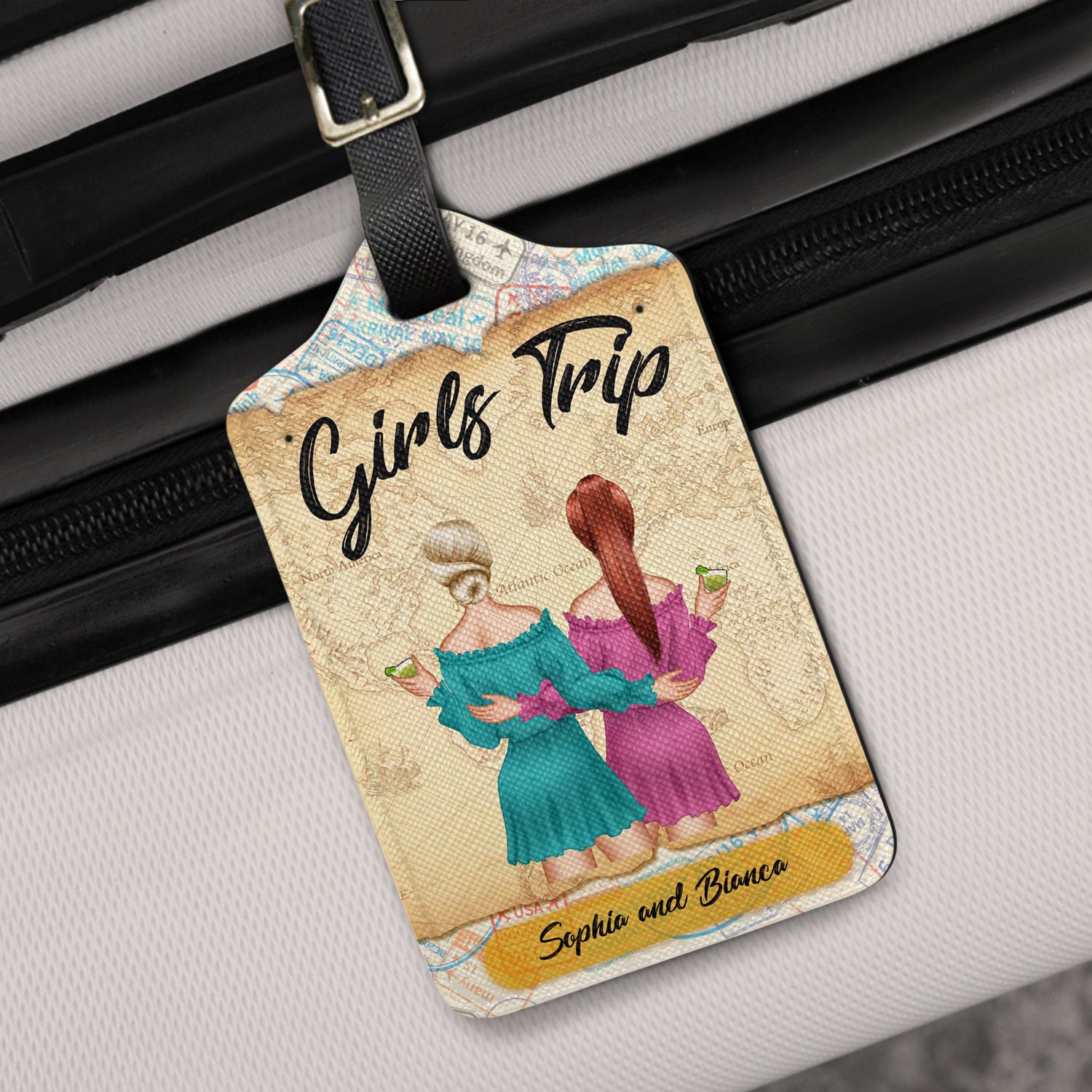 Girls Trip - Gift For Besties - Personalized Luggage Tag