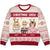 Christmas Cartoon Sitting Christmas Crew - Gift For Besties - Personalized Unisex Ugly Sweater