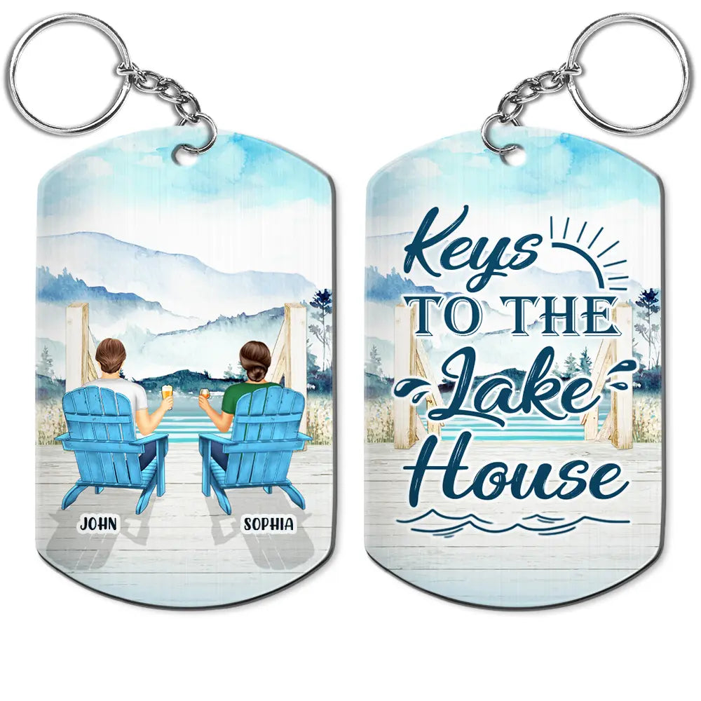 I Hope Your Day Backside - Funny Gift For Couples, Family - Personalized Aluminum Keychain Designed By Darci Secluded