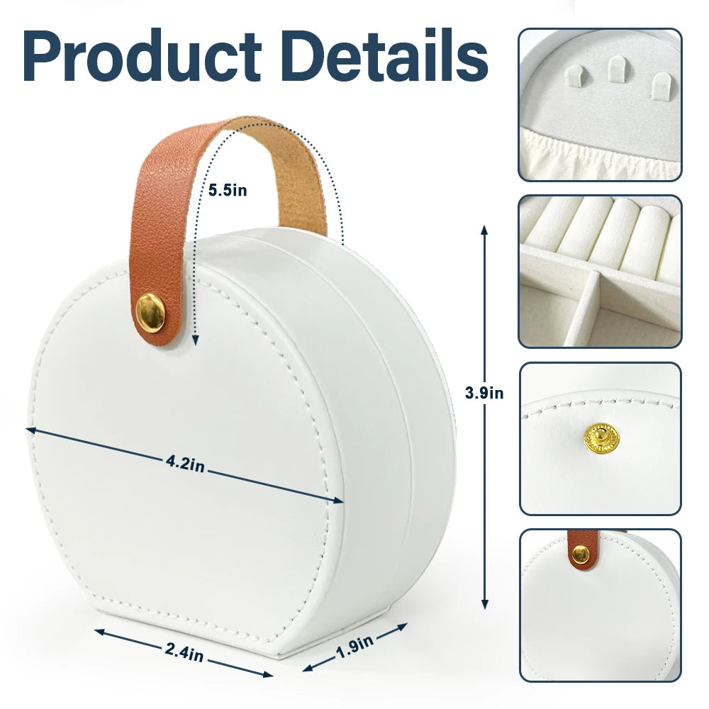 Gift For Yourself,Travel,Gift For Women,Summer,Happy - Flower Butterfly Monogram - Personalized Jewelry Box With Handle