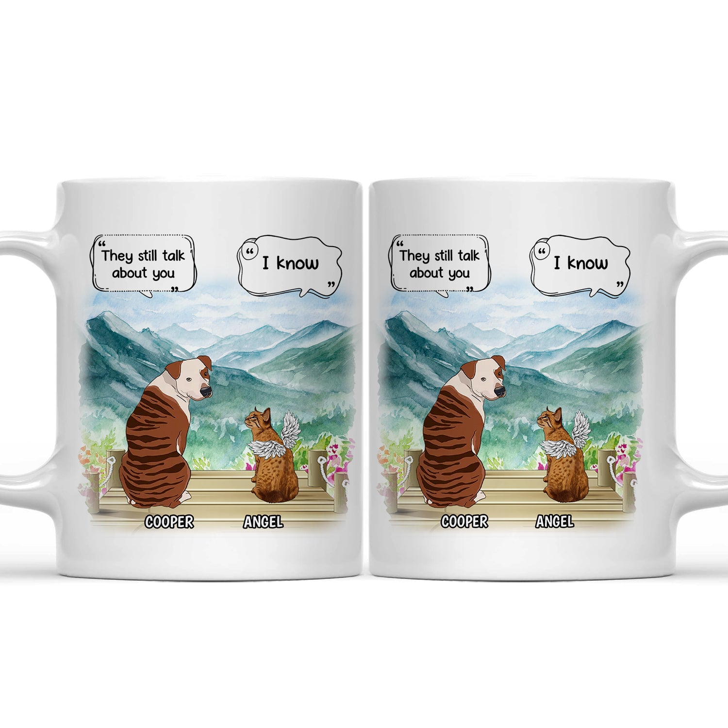 Memorial They Still Talk About You - Memorial Gift For Pet Lovers - Personalized Mug