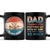 Thanks For Putting Up - Gift For Father - Personalized Black Mug