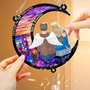 Memorial,Family,Sad - Look For Me In The Sunshine - Personalized Rainbow Suncatcher With Crystal Ball Prism