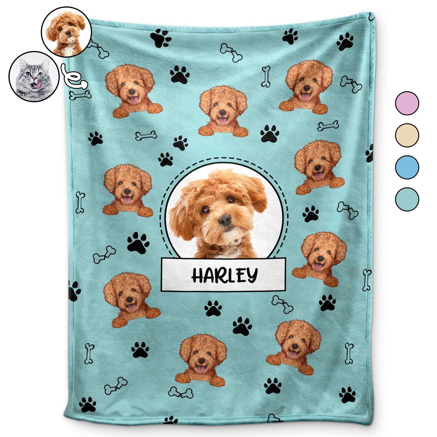 Custom Pet Circle Door Sign - Gift for Dog Lovers Cat Lovers - Laundry Co. Wash, Dry and Fold