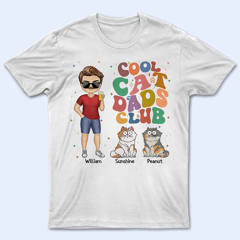 Cool Cat Dads Club - Personalized T Shirt