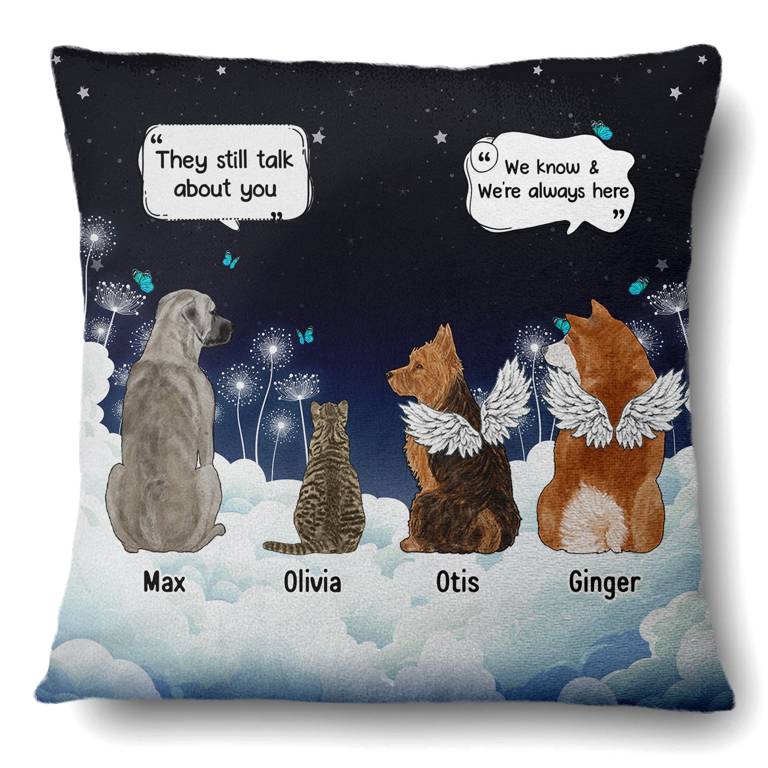 We Still Talk About You - Memorial Gift For Pet Lovers - Personalized Pillow