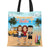 Beach Booze And Besties - Gift For Bestie - Personalized Custom Zippered Canvas Bag