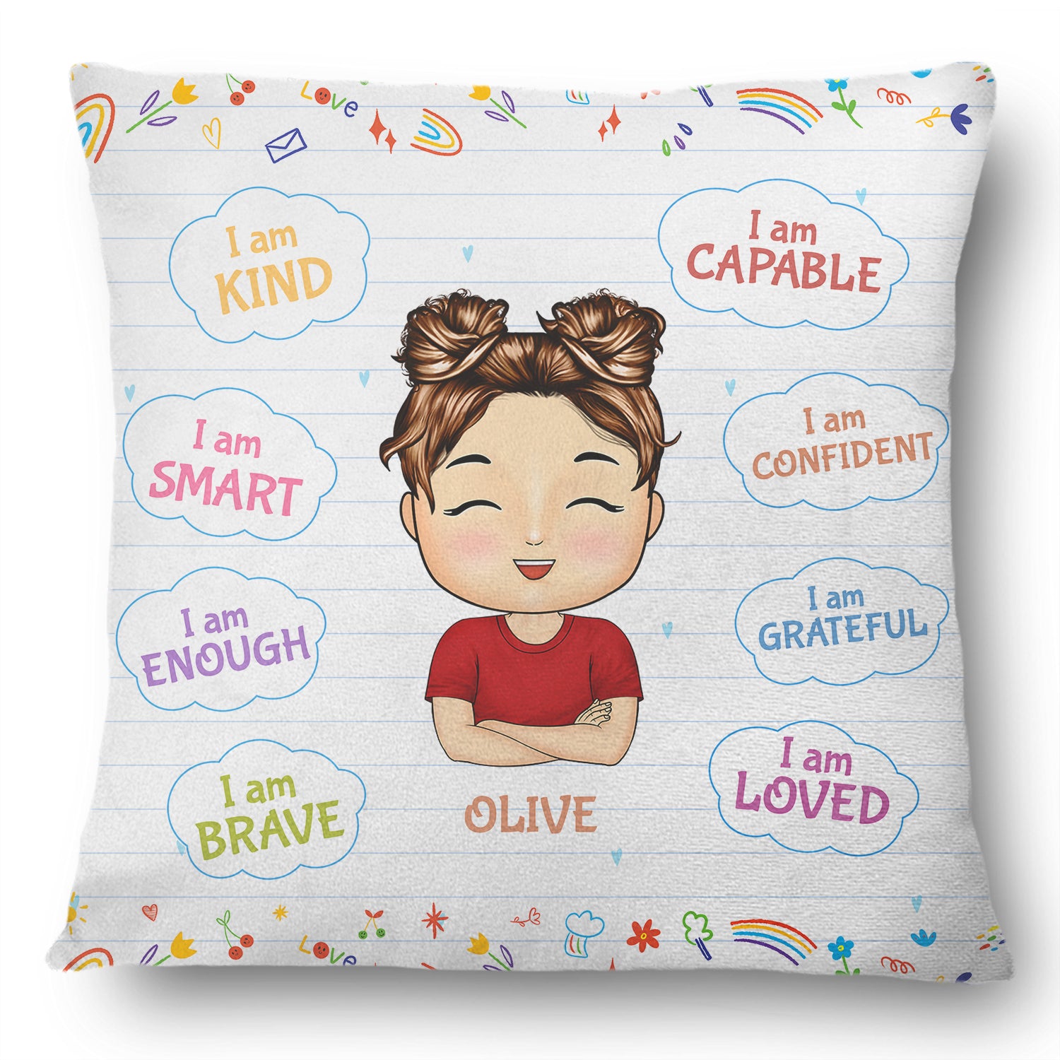 I Am Kind I Am Smart - Gift For Kid, Back To School Gift - Personalized Pillow