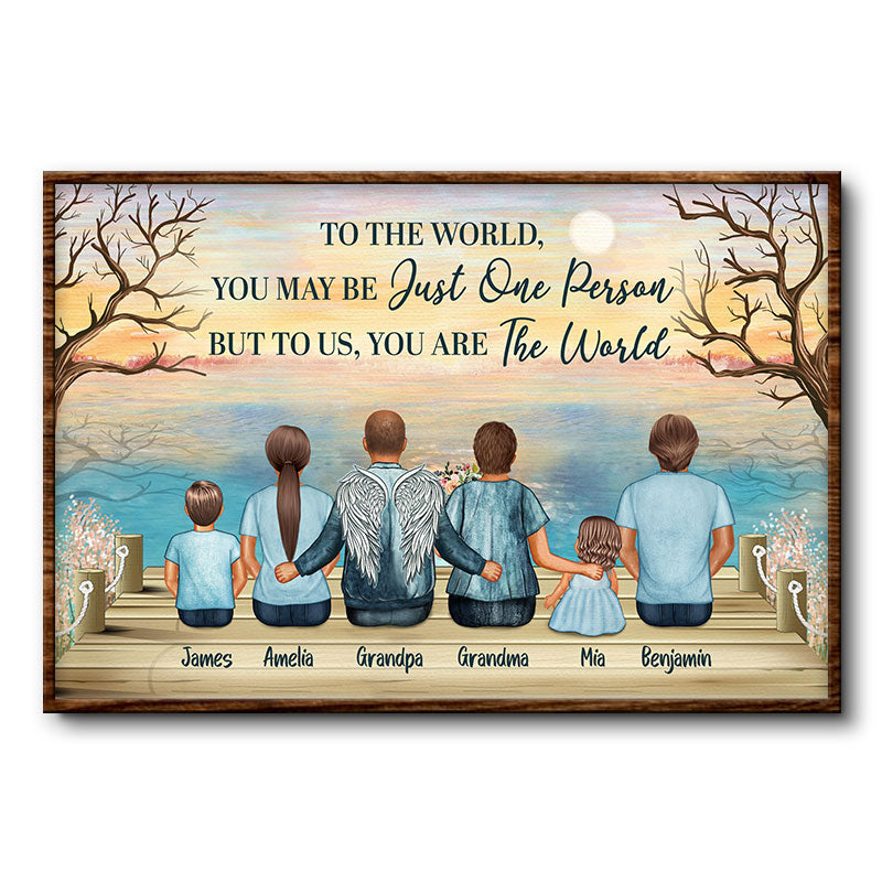 You Are The World Grandparents Grandkids Sympathy Memorial