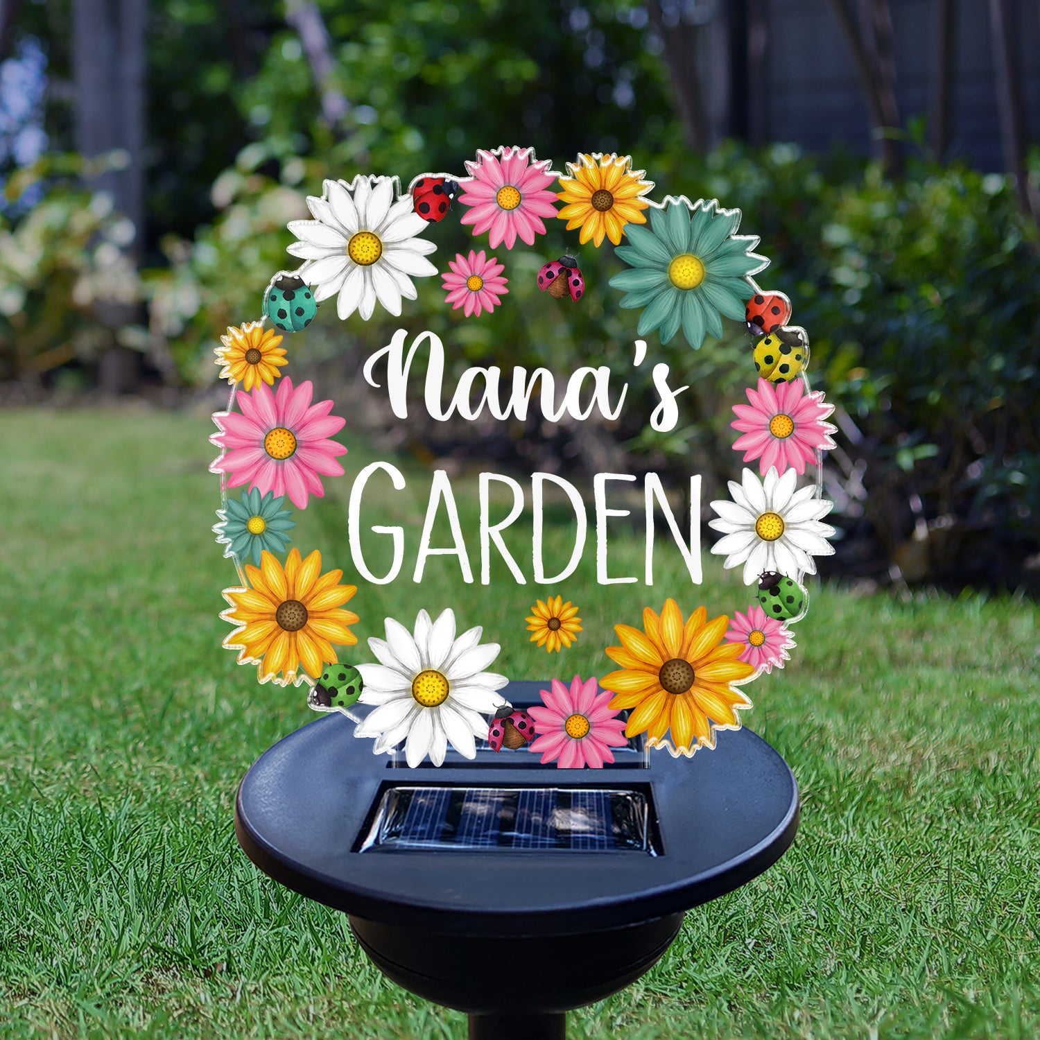 Nana's Garden - Gift For Mom, Mother, Grandma, Nana, Gardening Lovers - Personalized Solar Light