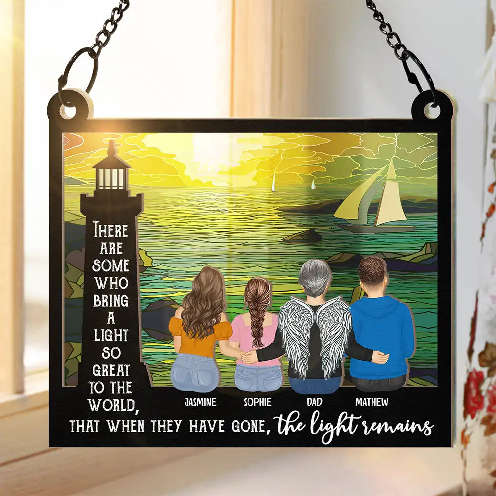 Who Bring A Light So Great To The World - Personalized Window Hanging Suncatcher Ornament