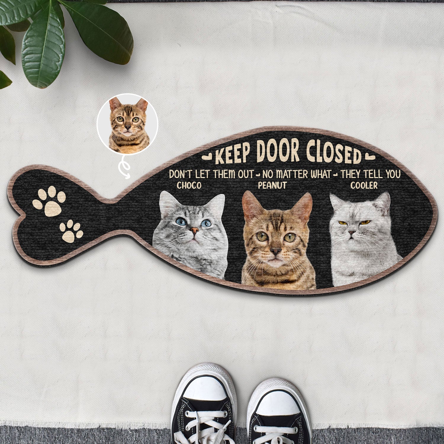 Custom Photo No Matter What They Tell You - Gift For Cat Lovers - Personalized Custom Shaped Doormat