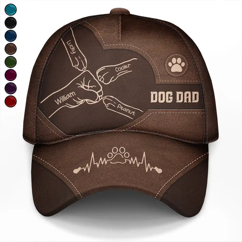 Dog Paws And Human Fist Bump - Personalized Classic Cap
