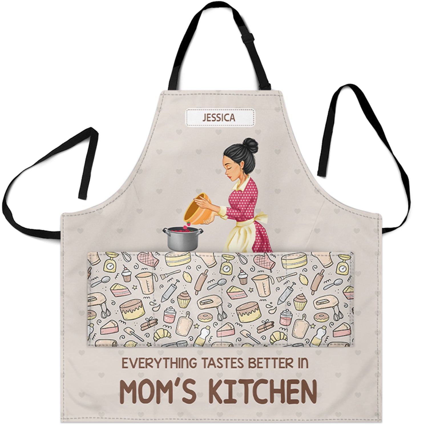Everything Tastes Better In Mom's Kitchen - Gift For Mom, Mama - Personalized Apron