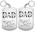 Dad Grandpa We Love You Fist Bump - Gift For Father, Grandfather - Personalized Aluminum Keychain