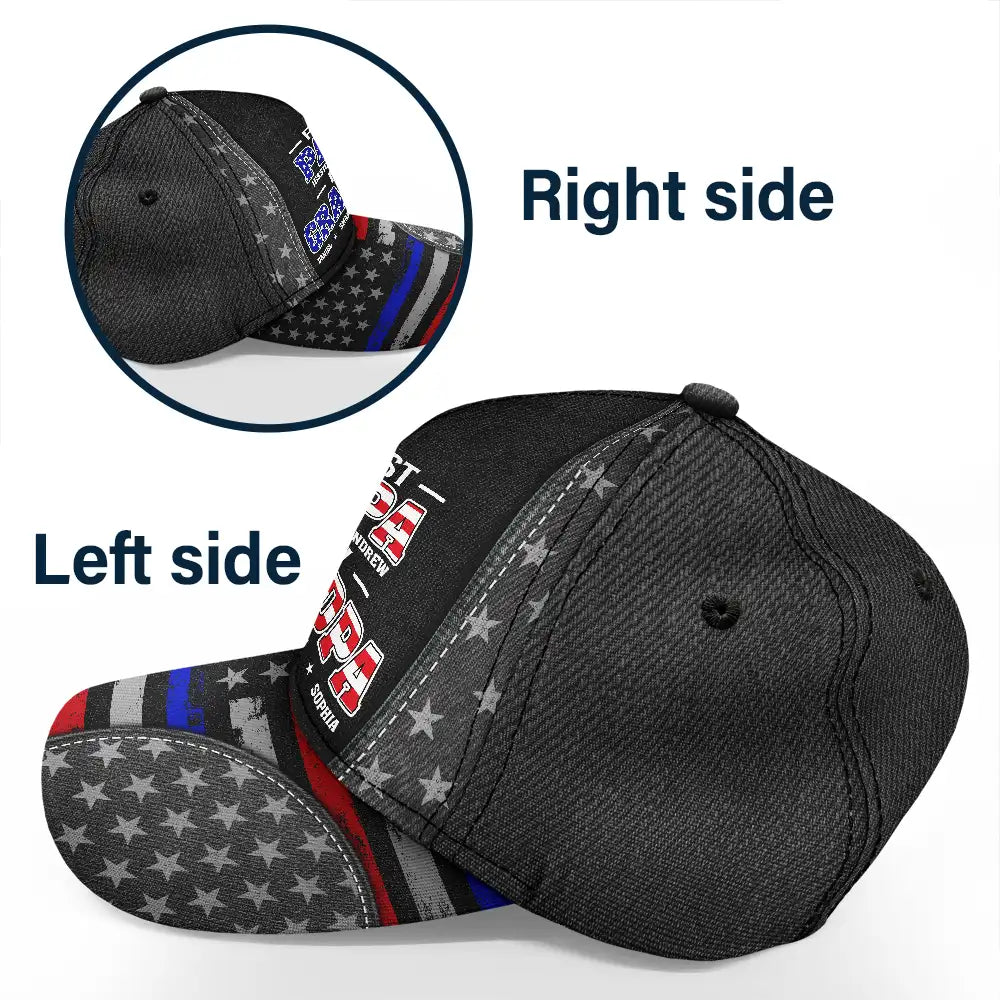 Gift For Father, Gift For Grandpa - Star & Stripes First Dad Now Papa - Personalized Classic Cap