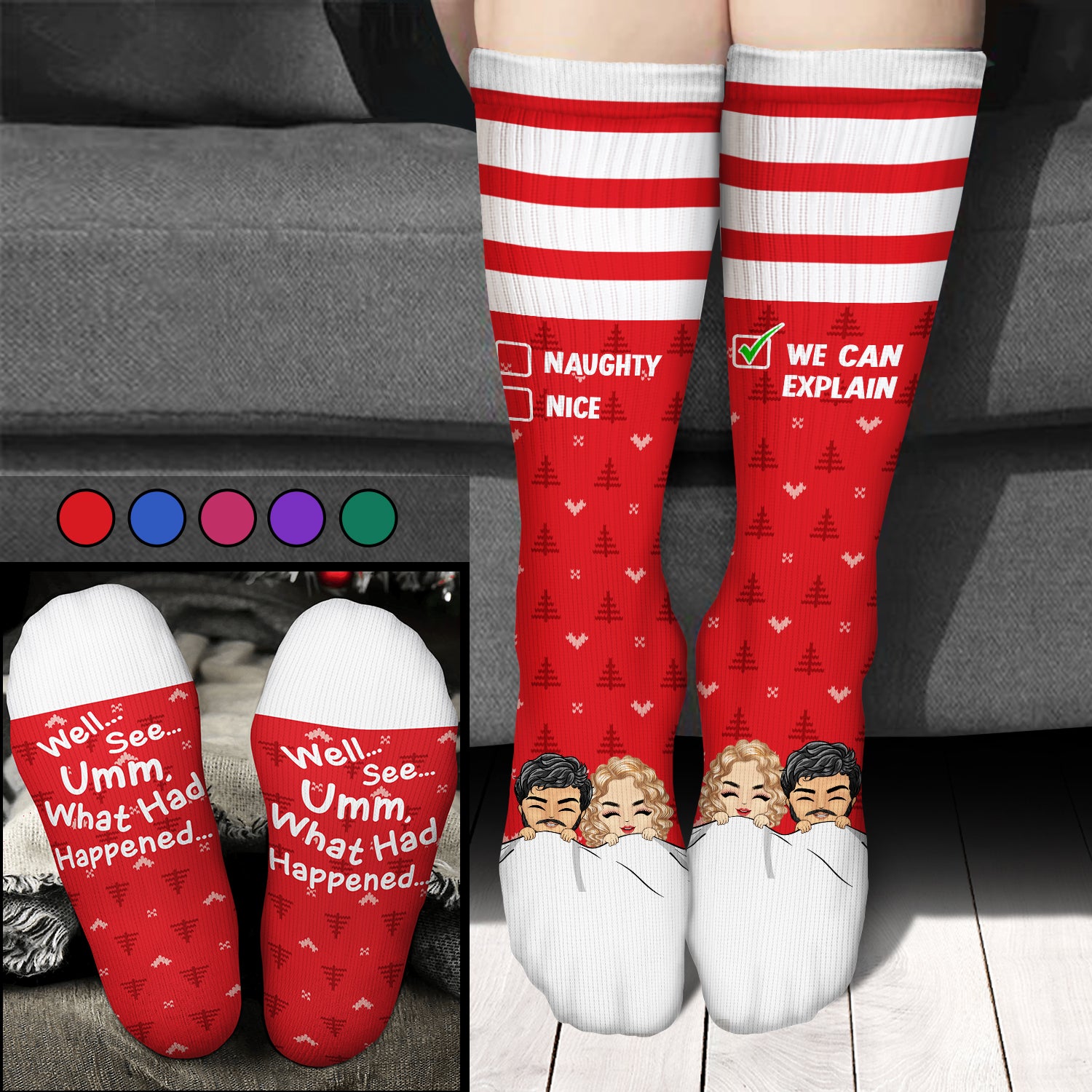 We Can Explain - Gift For Couples - Personalized Socks