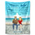 I Would Fight A Shark - Gift For Couples - Personalized Fleece Blanket