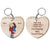 Kissing Couple Forever Yours - Gift For Couples - Personalized Wooden Keychain