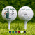 Best Dad By Par - Gift For Father, Golfer - Personalized Golf Ball