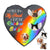 Custom Photo A Piece Of My Heart Is At The Rainbow Bridge - Pet Memorial Gift - Personalized Heart Memorial Garden Stone
