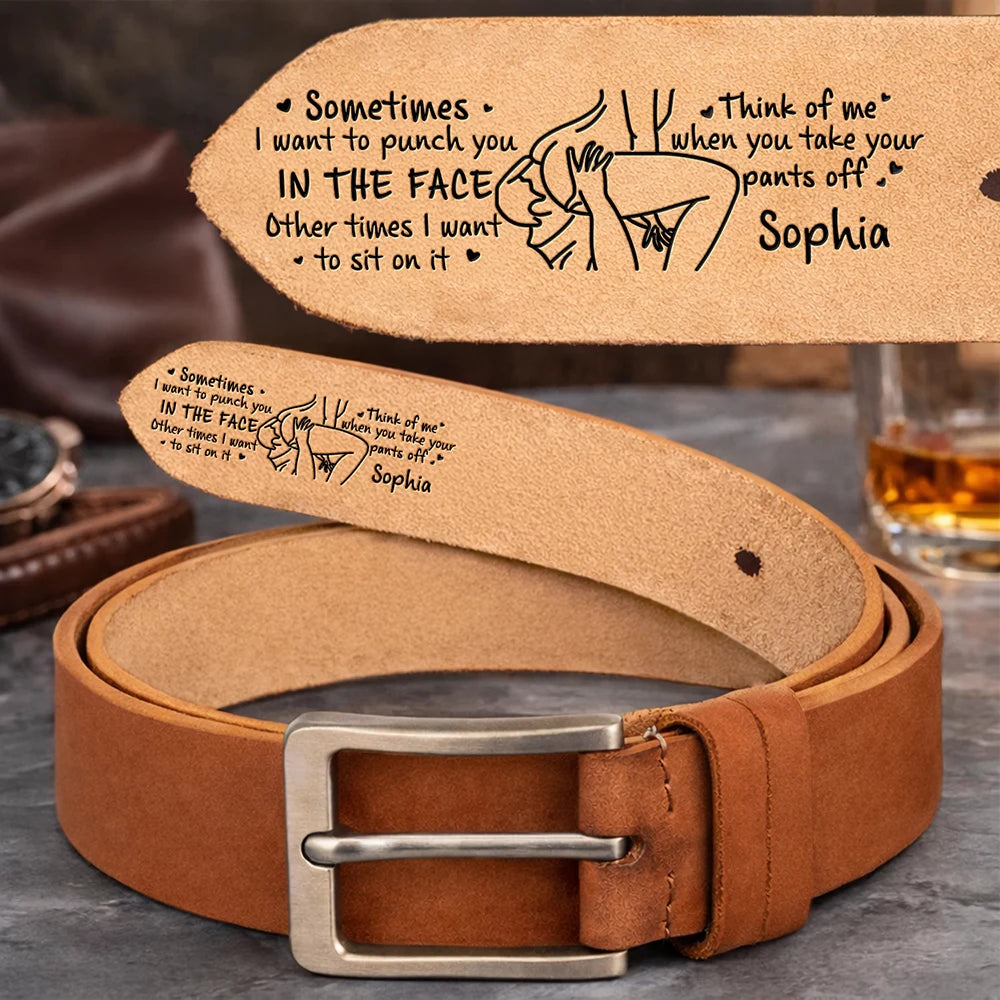 The Face I Want To Sit On Spicy Couple - Personalized Cowhide
