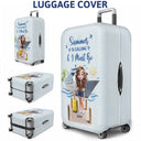 Cruising, Summer, Beach, Gift For Yourself, Gift For Women, Happy - Travel All My Cruise Crap - Personalized Luggage Cover