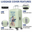 Cruising, Summer, Beach, Gift For Yourself, Gift For Women, Happy - Travel All My Cruise Crap - Personalized Luggage Cover