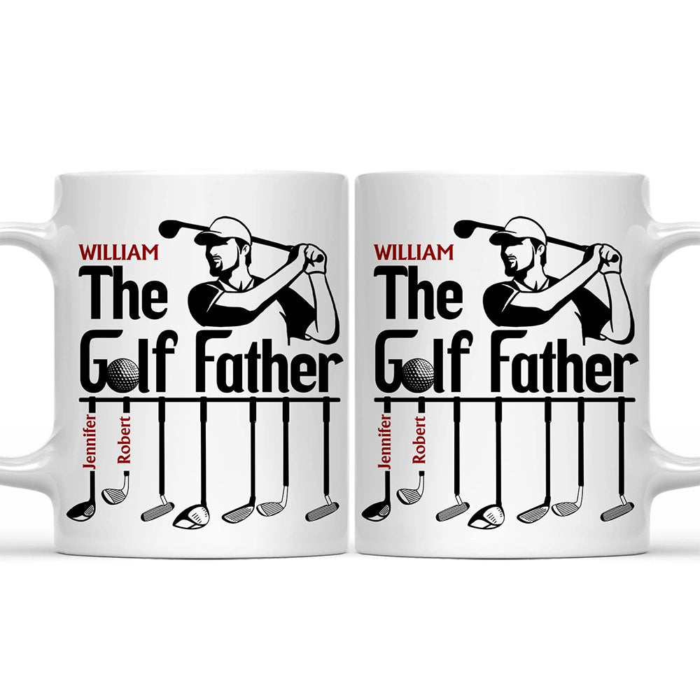The Golf Father Funny Golfer Dad - Personalized Mug
