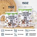 I Work Hard So My Dog Can Have A Better Life - 3D Inflated Effect Printed Mug, Personalized White Edge-to-Edge Mug