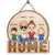 Home Sweet Home Couple Parents And Kids - Gift For Family - Personalized Custom Shaped Wood Sign