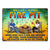 Fire Pit Where Music Gets Played Husband Wife Camping Couple Summer - Backyard Sign - Personalized Custom Classic Metal Signs
