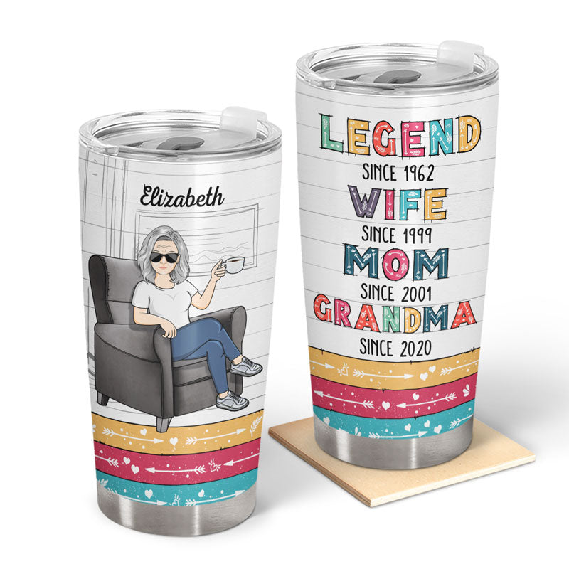 Legend Wife Mom Grandma - Gift For Mothers - Personalized Custom Tumbler