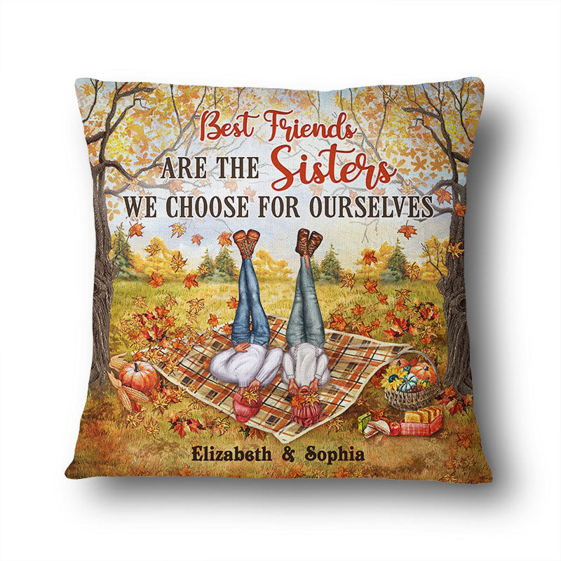Personalized Autumn Bestie Choose For Ourselves Custom Pillow, Gift For BFF