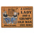Family Couple A Lovely Lady And A Grumpy Old Man Live Here - Couple Gift - Personalized Custom Doormat