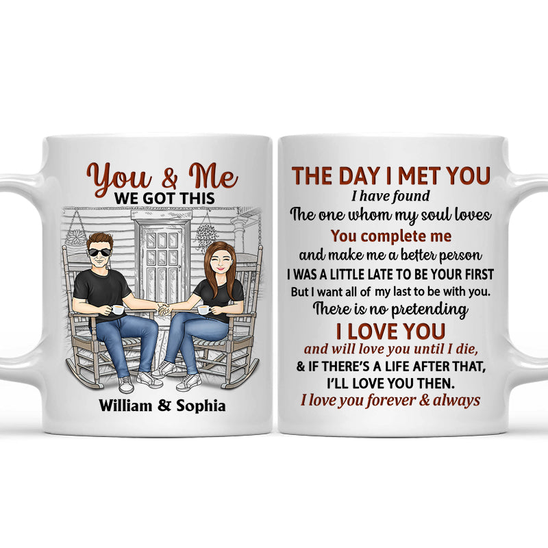 Family Couple The Day I Met You - Couple Gift - Personalized Custom Mug