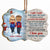 Christmas Couple Turn Back The Clock - Christmas Gift For Couple - Personalized Wooden Ornament